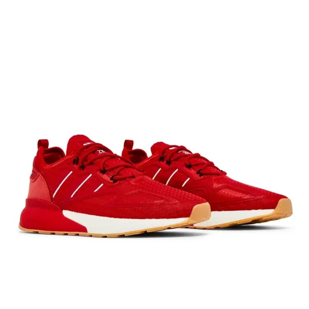 Adidas Mens ZX 2K Boost Scarlet Gum‎ RED Size US 11
